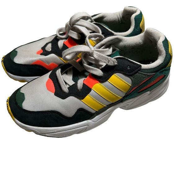 ADIDAS Yung-96 Grey One Bold Gold DB2605 Men's Shoes Sneakers Size 8 - Picture 7 of 13